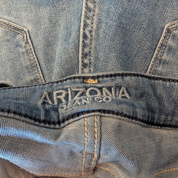 3 For $24 Arizona Jean Company Women's Blue Jeggings - Picture 8 of 9